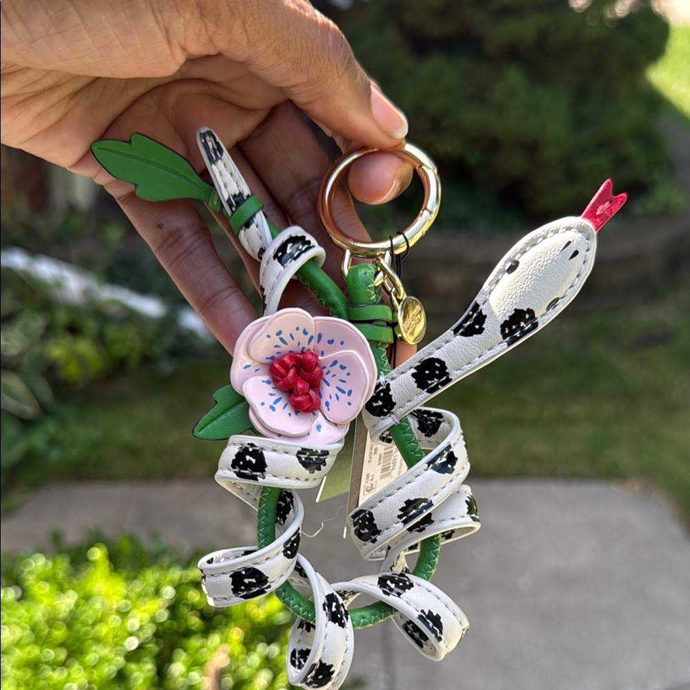 Kate Spade Floral Snake Bag Charm